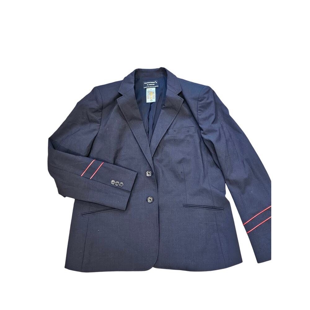 Lands end AA flight blazer womens 18 xl xxl attendant jacket navy uniform suit